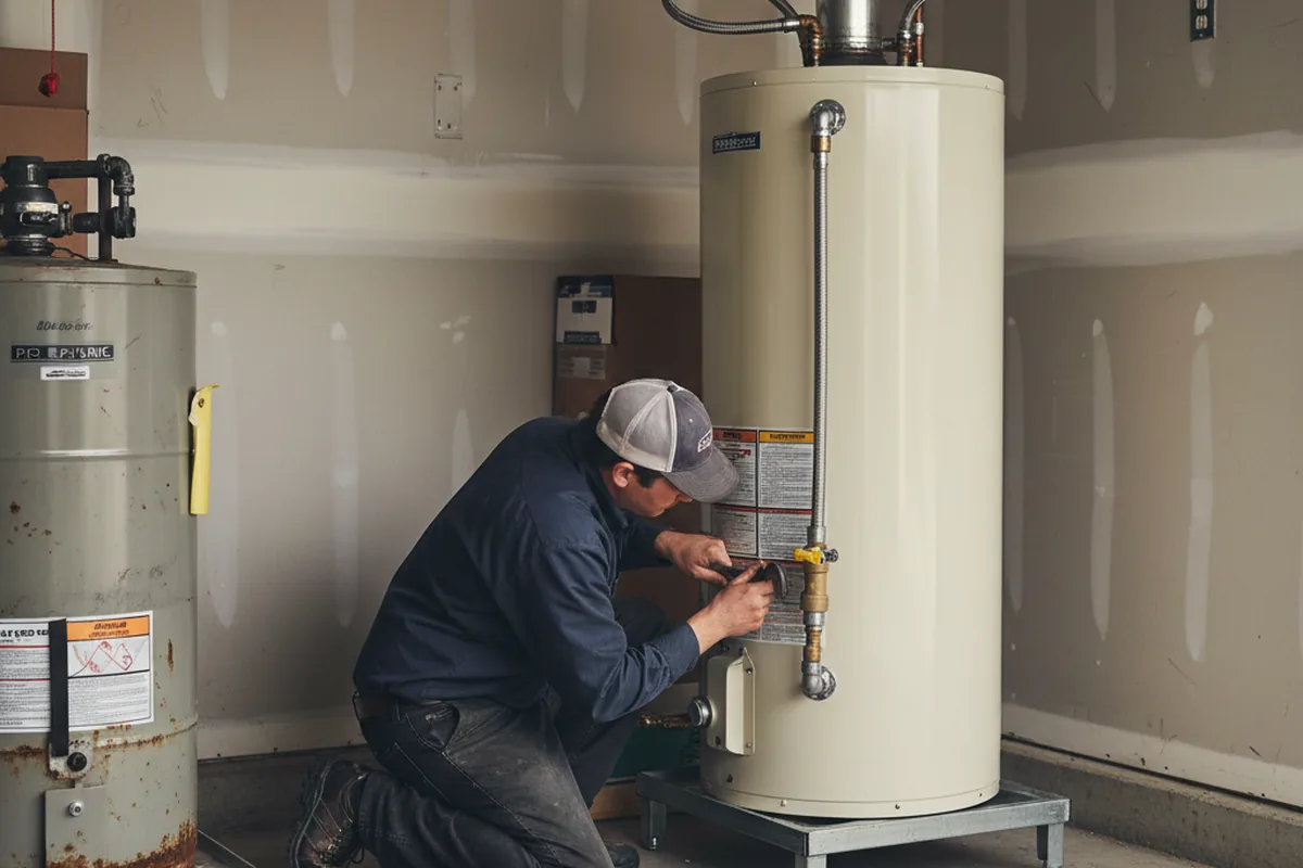Water heater and shutoff valve replacement in Lithia Springs